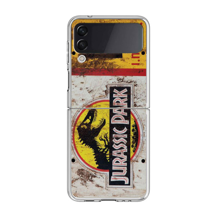 Jurassic Park Jeep License Number 10 Samsung Galaxy Z Flip4 Case