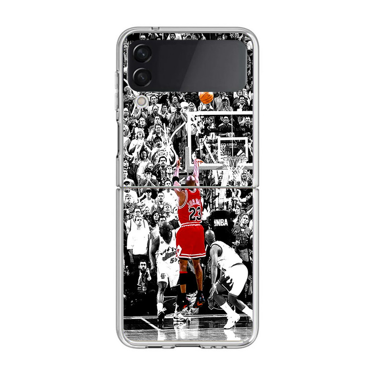 Michael Jordan Shoot in NBA Samsung Galaxy Z Flip4 Case