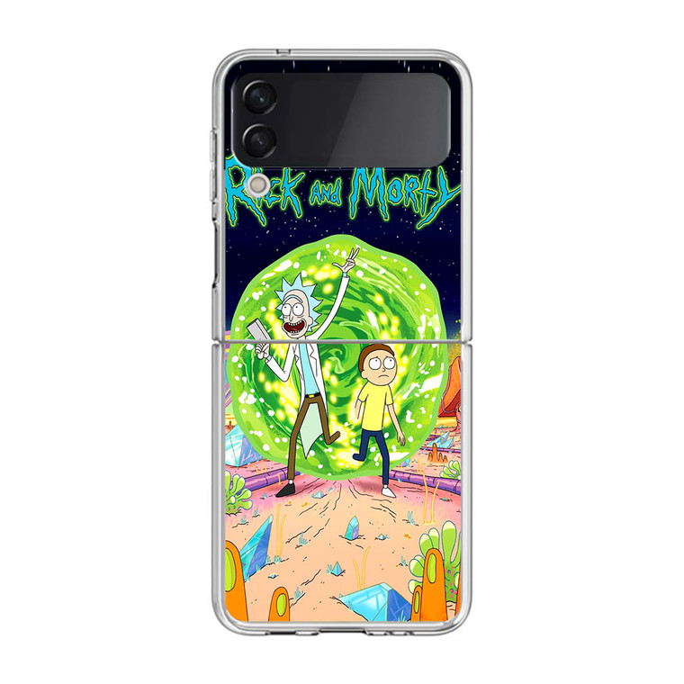Rick and Morty Poster Samsung Galaxy Z Flip4 Case