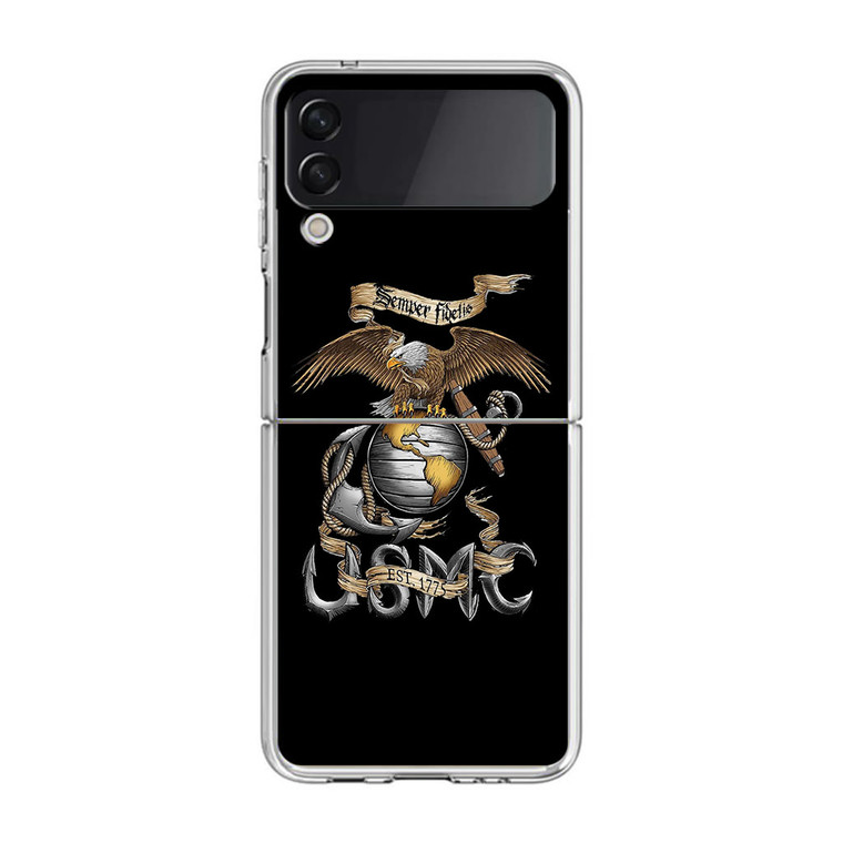 USMC Eagle Semper Fidelis Samsung Galaxy Z Flip4 Case