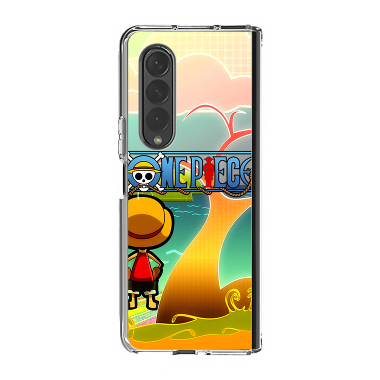 One Piece Chibi Luffy Samsung Galaxy Z Fold4 Case