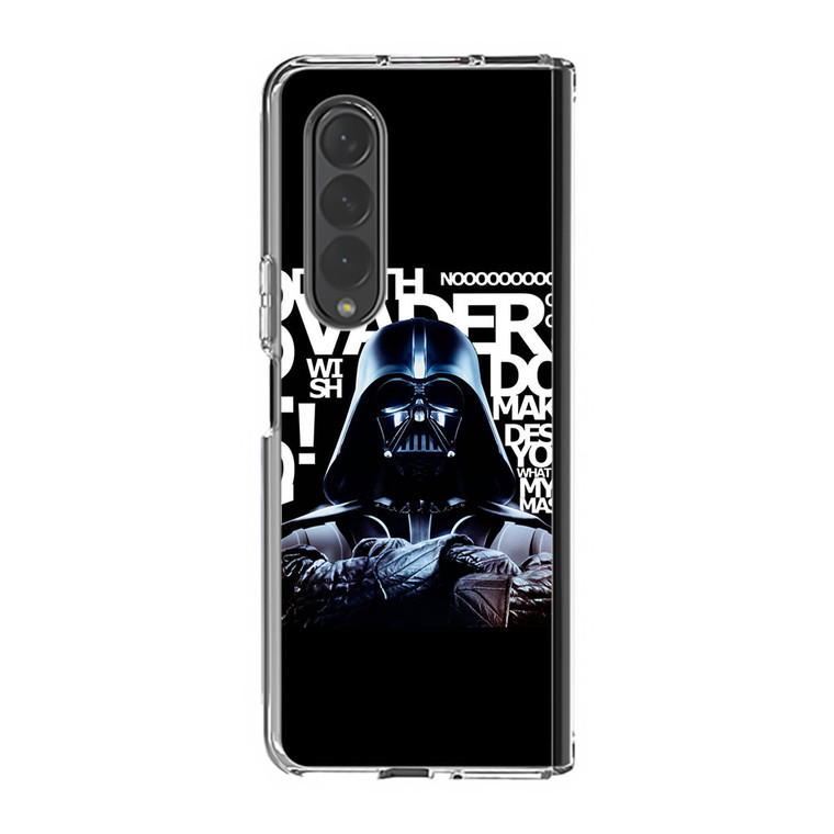 Star Wars Darth Vader Quotes Samsung Galaxy Z Fold4 Case