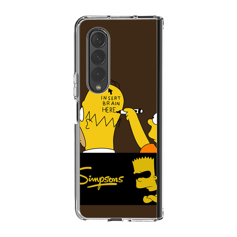 Simpsons Naughty Bart Samsung Galaxy Z Fold4 Case