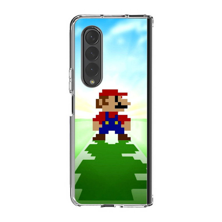 Super Mario Bros Minecraft Samsung Galaxy Z Fold4 Case