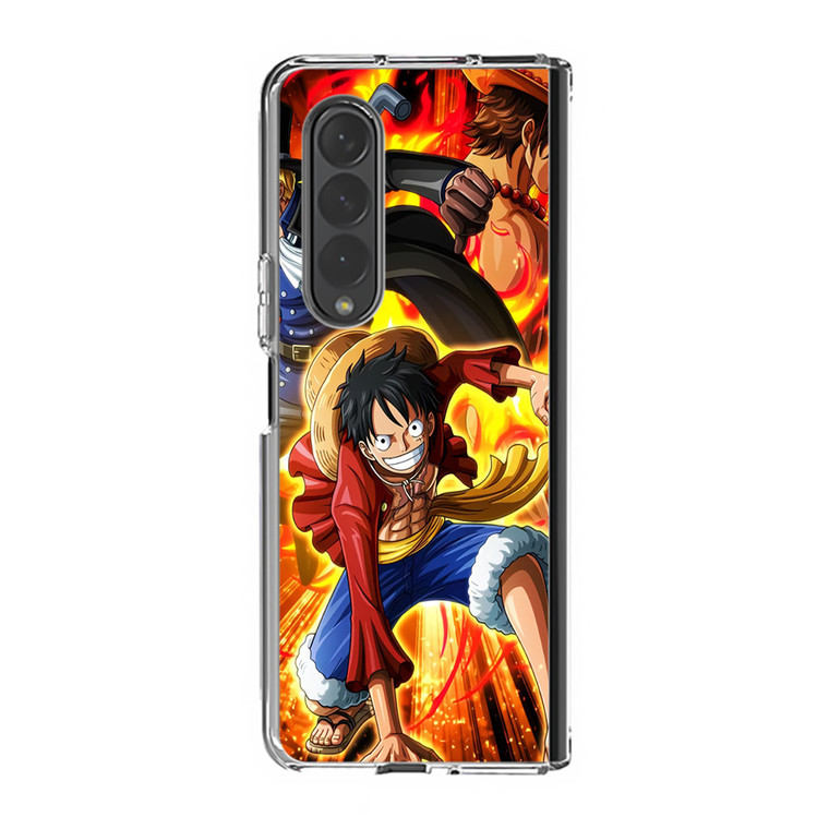 Ace Sabo Luffy Brotherhood Samsung Galaxy Z Fold4 Case