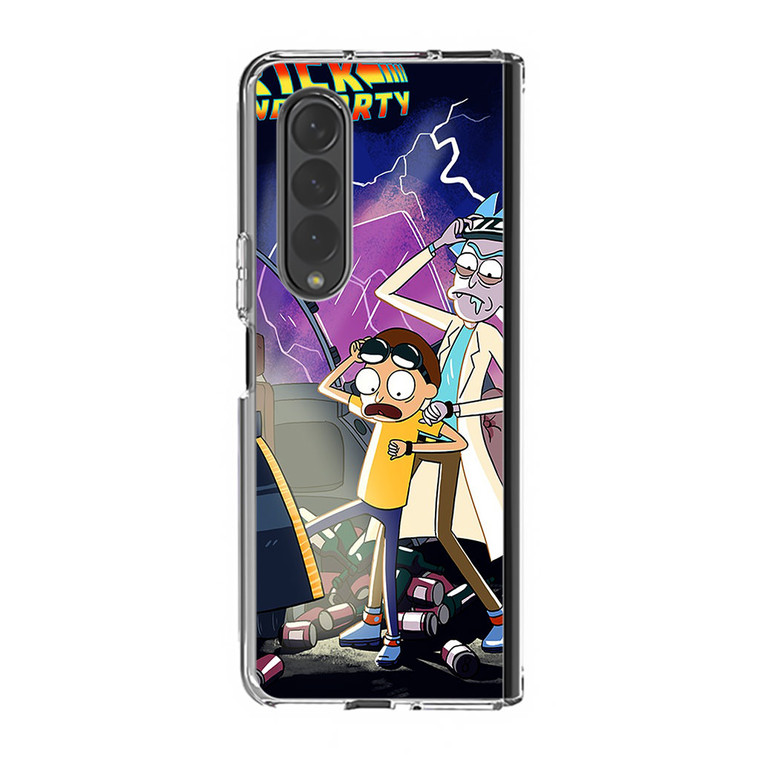 Rick And Morty Back To The Future Samsung Galaxy Z Fold4 Case