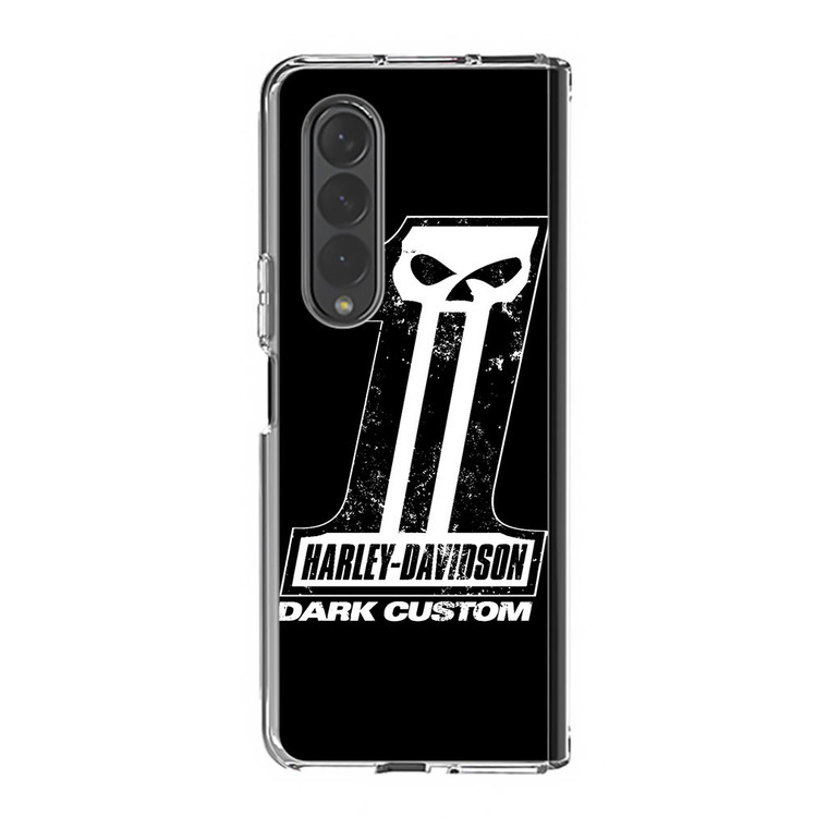 Harley Davidson Dark Custom Samsung Galaxy Z Fold4 Case