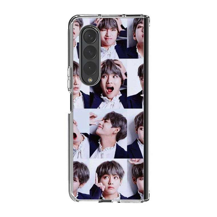 Kim Tae Hyung Collage Samsung Galaxy Z Fold4 Case