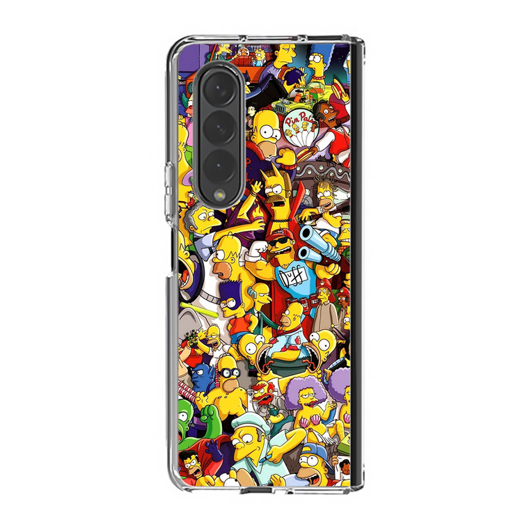 The Simpsons Characters Samsung Galaxy Z Fold4 Case