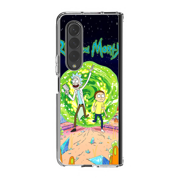 Rick and Morty Poster Samsung Galaxy Z Fold4 Case