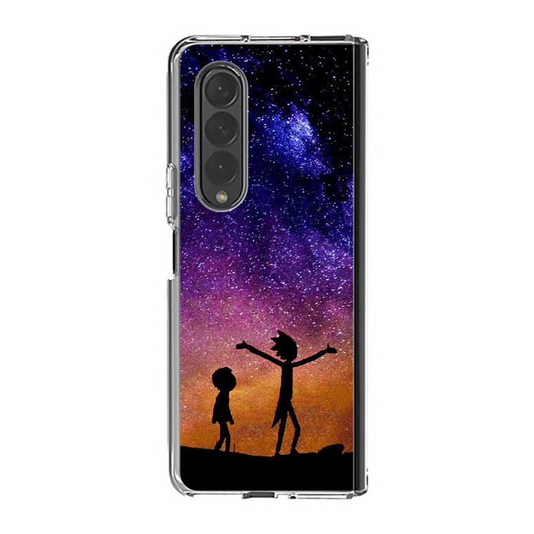 Rick and Morty Space Nebula Samsung Galaxy Z Fold4 Case