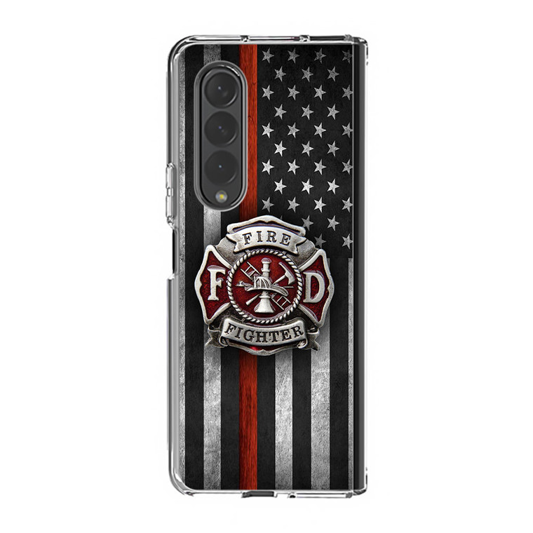 Fire Fighter Fire Rescue Department Samsung Galaxy Z Fold4 Case