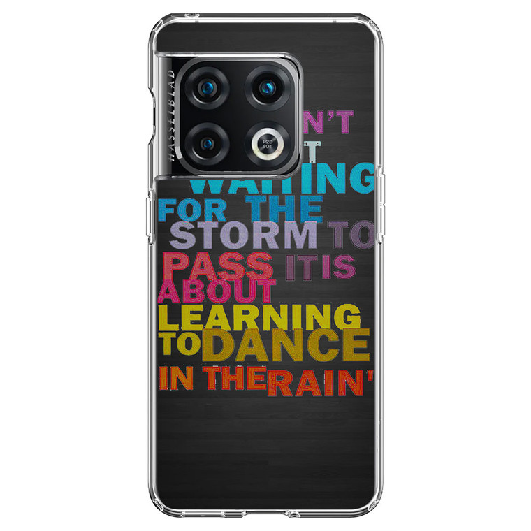 Life Quote Dance In The Rain Samsung Galaxy Z Fold4 Case