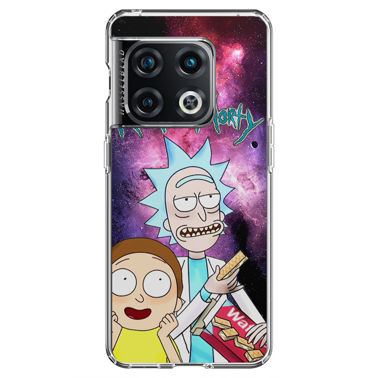 Rick and Morty Nebula Space Samsung Galaxy Z Fold4 Case