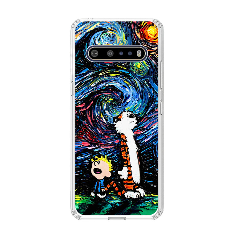 Calvin and Hobbes Art Starry Night LG V60 ThinQ 5G Case
