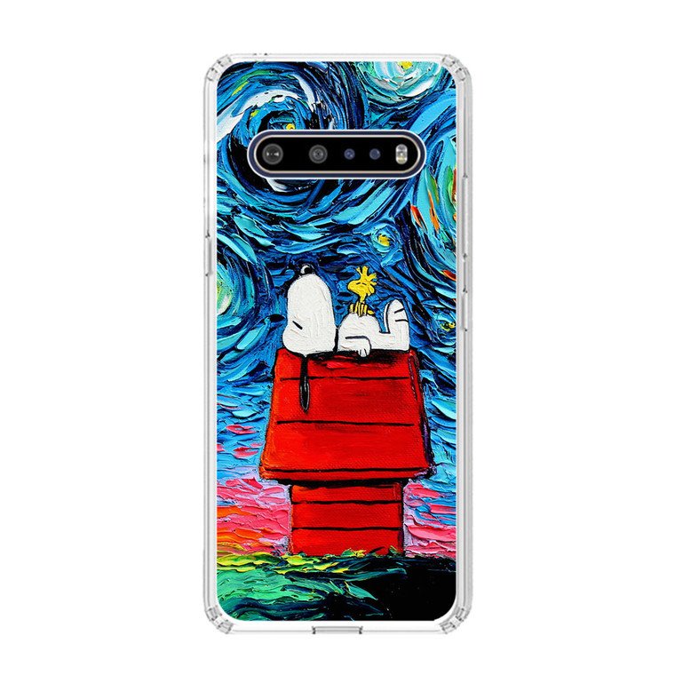 Snoopy Starry Night Van Gogh LG V60 ThinQ 5G Case