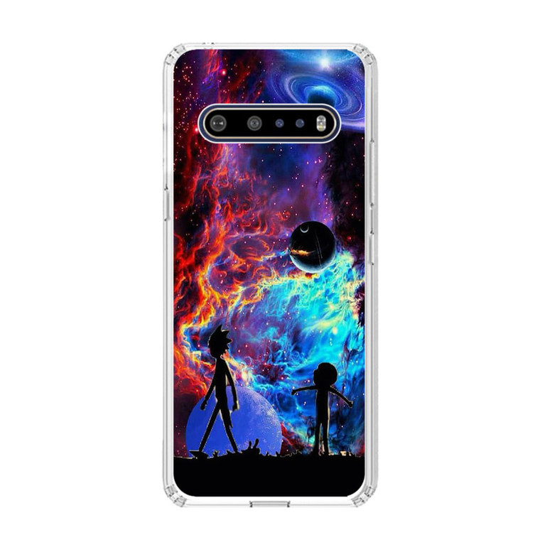 Rick and Morty Flat Galaxy LG V60 ThinQ 5G Case