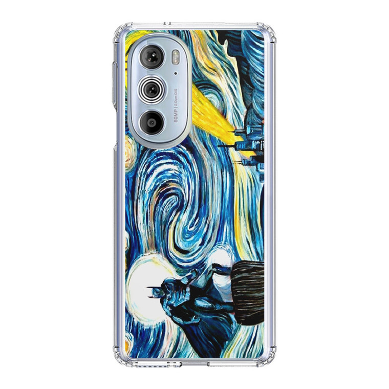 Batman Van Gogh Starry Night Motorola Edge Plus (2022) Case