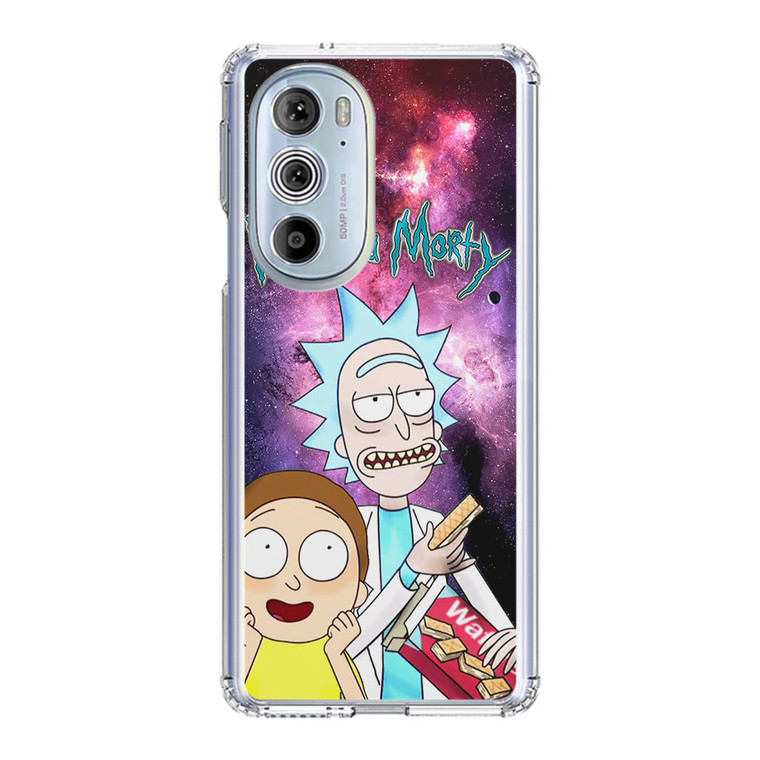 Rick and Morty Nebula Space Motorola Edge Plus (2022) Case