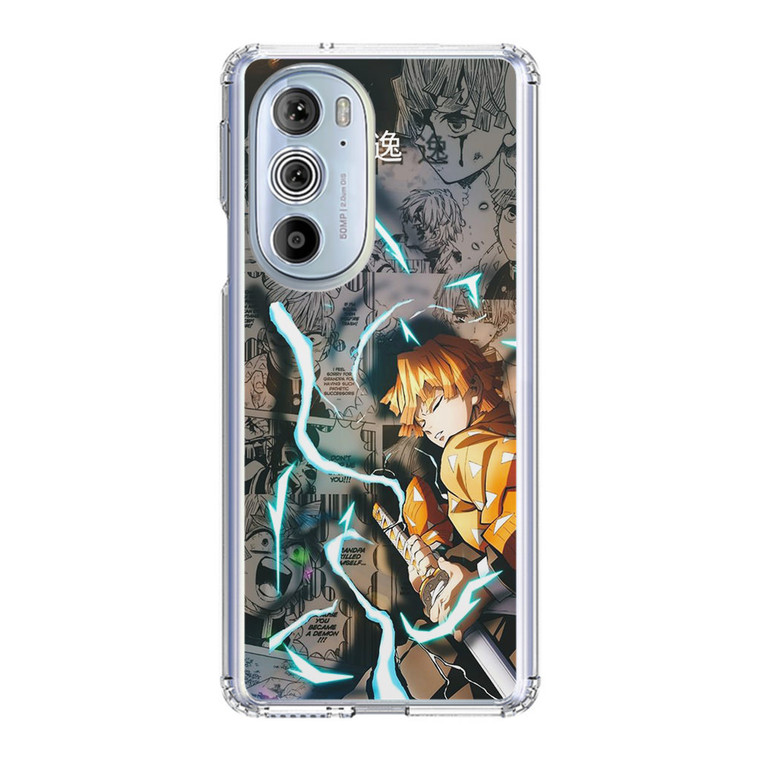 Anime Zenitsu Agatsuma Demon Slayer Motorola Edge Plus (2022) Case