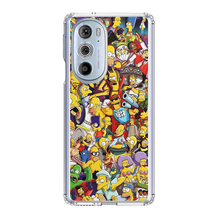 The Simpsons Characters Motorola Edge Plus (2022) Case