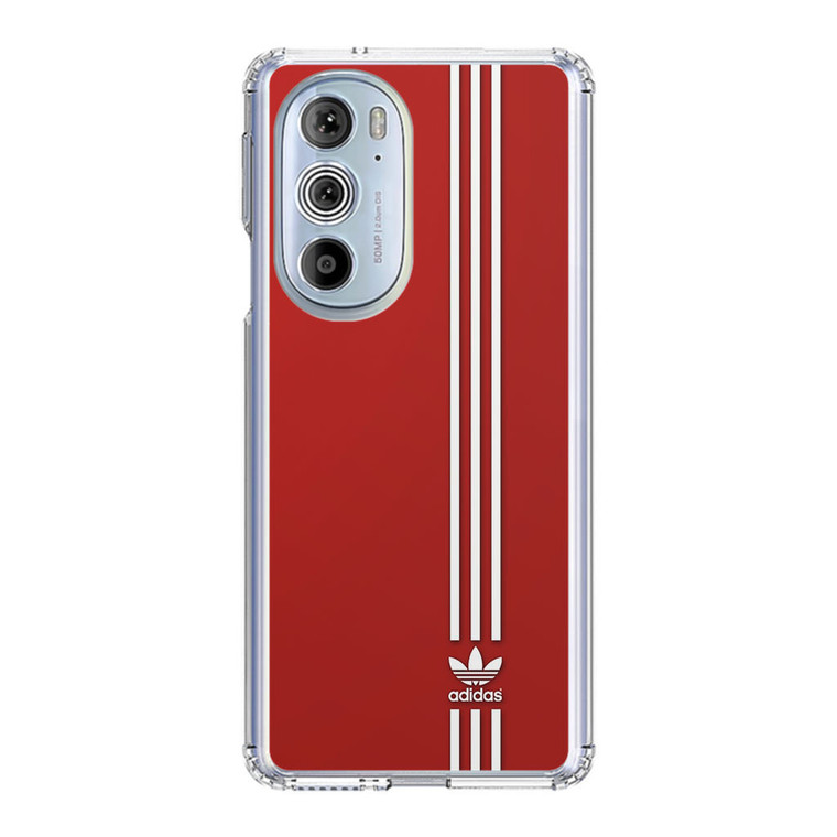 Brand Adidas Red White Sport Motorola Edge Plus (2022) Case