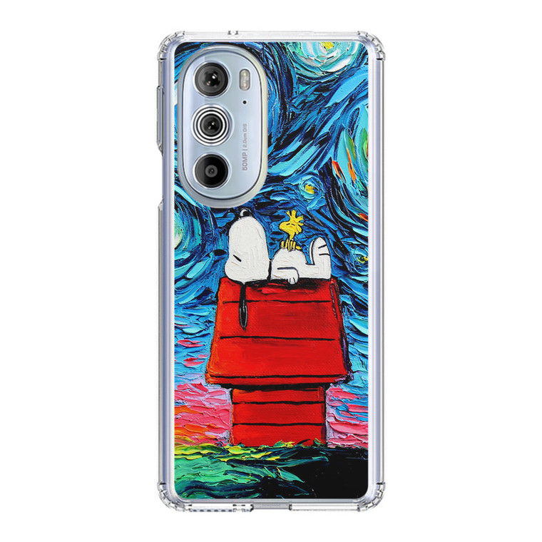 Snoopy Starry Night Van Gogh Motorola Edge Plus (2022) Case