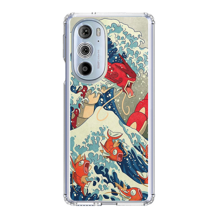 The Great Wave Of Kanto Pokemon Motorola Edge Plus (2022) Case