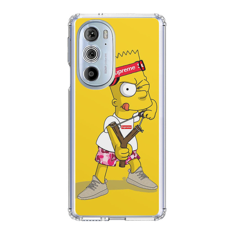 Explore Bart Simpson Supreme Motorola Edge Plus (2022) Case