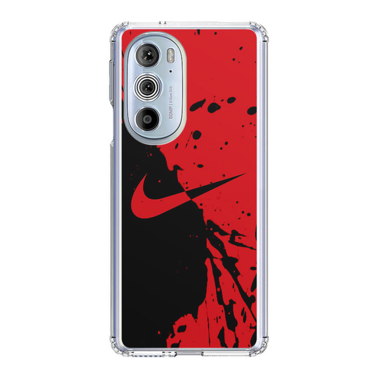 Nike Red and Black Motorola Edge Plus (2022) Case