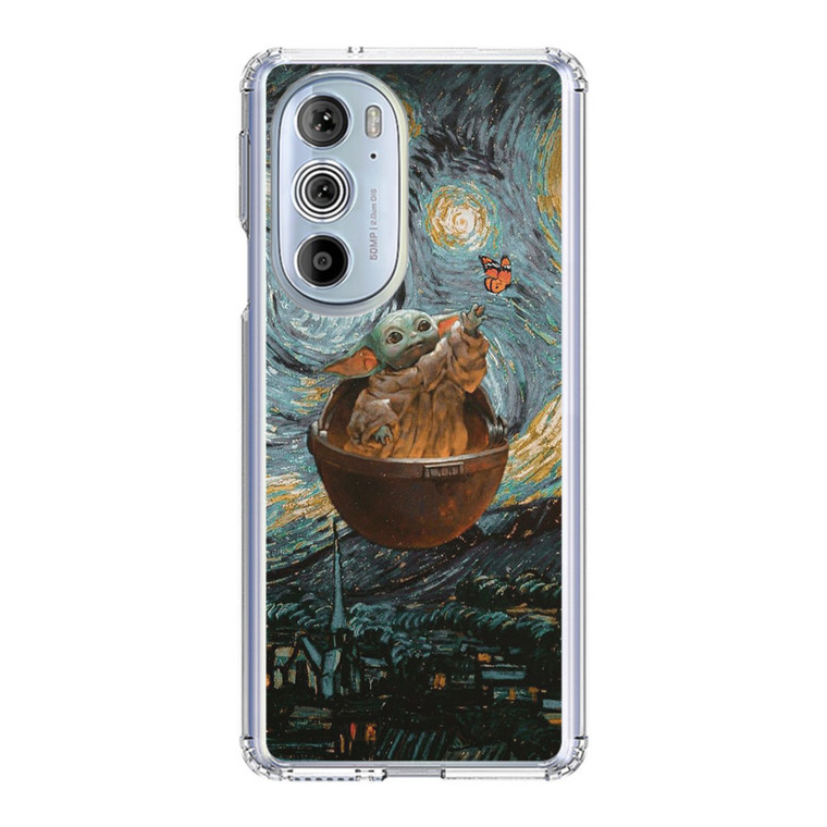 Babby Yoda Starry Night Motorola Edge Plus (2022) Case