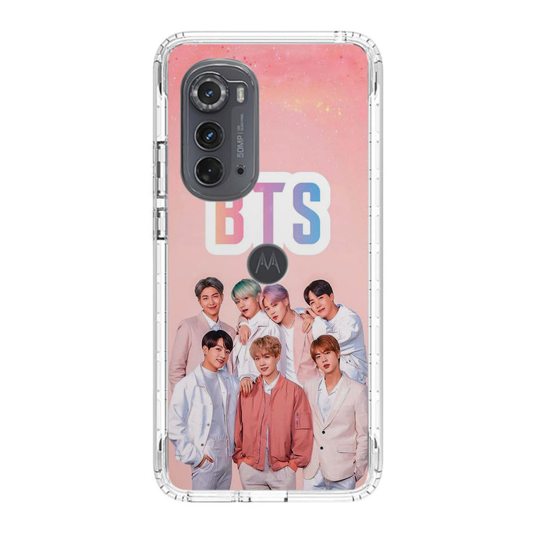 BTS Member in Pink Motorola Edge (2022) Case