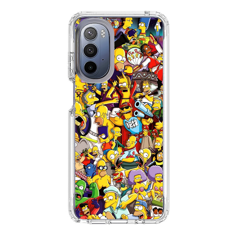 The Simpsons Characters Motorola Moto G Stylus 5G (2022) Case