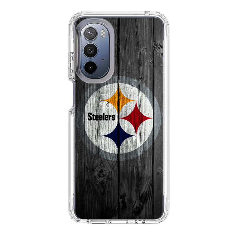 Pittsburgh Steelers Wood Motorola Moto G Stylus 5G (2022) Case