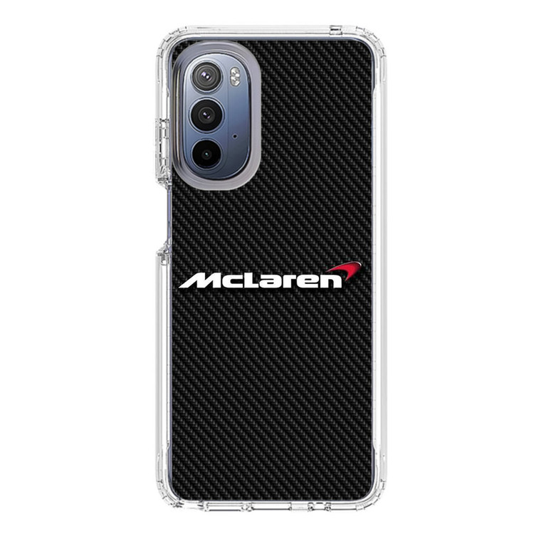 McLaren Logo Carbon Fibre Motorola Moto G Stylus 5G (2022) Case