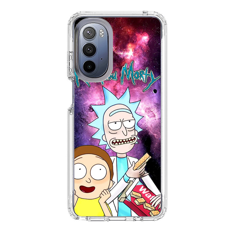 Rick and Morty Nebula Space Motorola Moto G Stylus (2022) Case