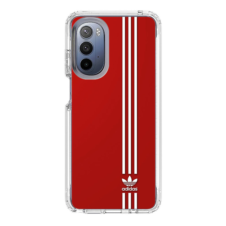 Brand Adidas Red White Sport Motorola Moto G Stylus (2022) Case