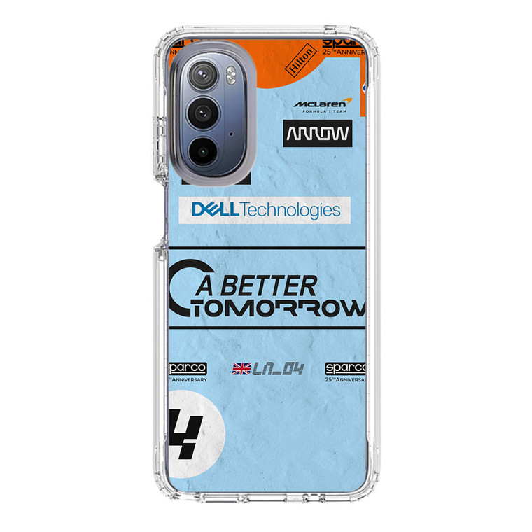 McLaren Lando Norris a better tomorrow Motorola Moto G Stylus (2022) Case