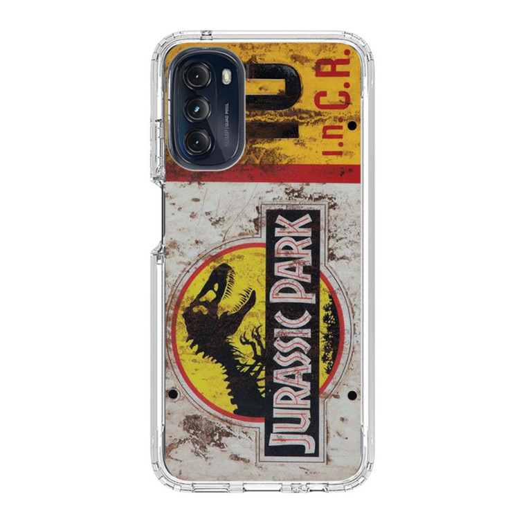 Jurassic Park Jeep License Number 10 Motorola Moto G 5G (2022) Case