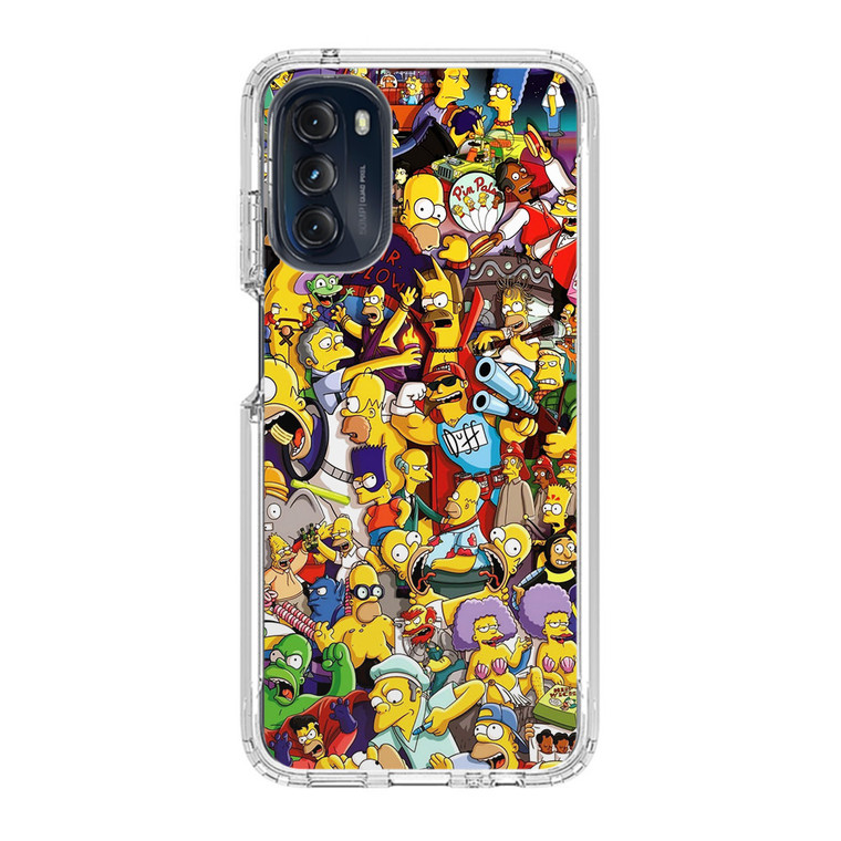 The Simpsons Characters Motorola Moto G 5G (2022) Case