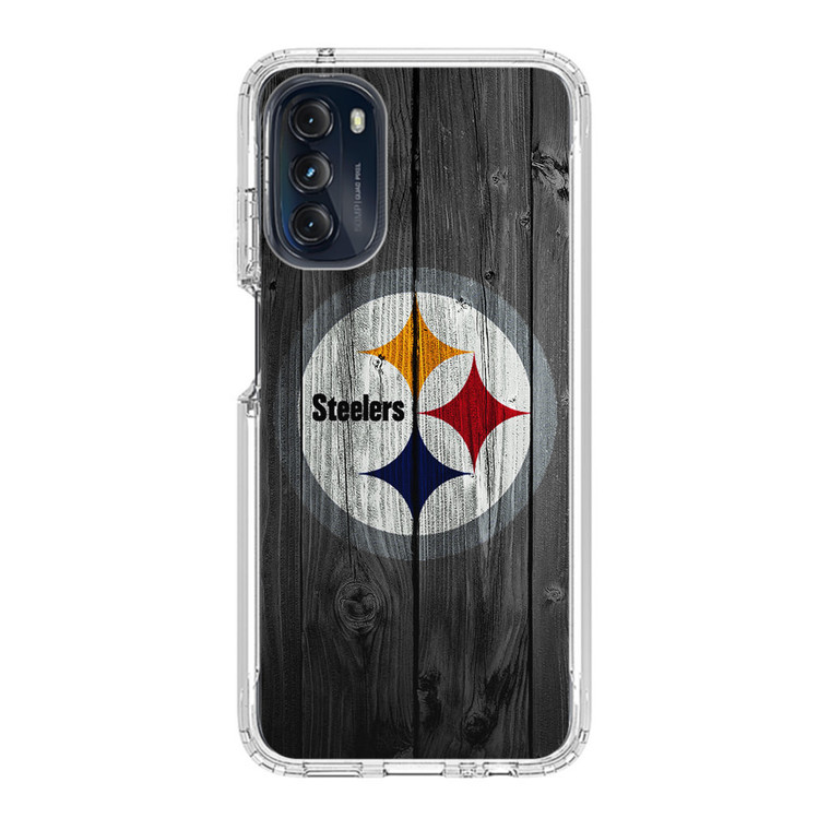 Pittsburgh Steelers Wood Motorola Moto G 5G (2022) Case