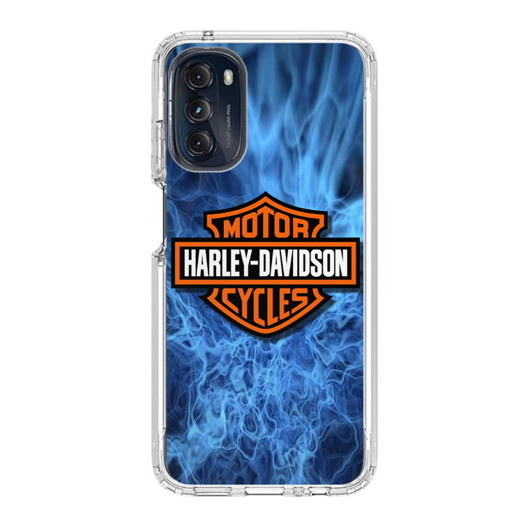 Harley Davidson Blue Flame Motorola Moto G 5G (2022) Case