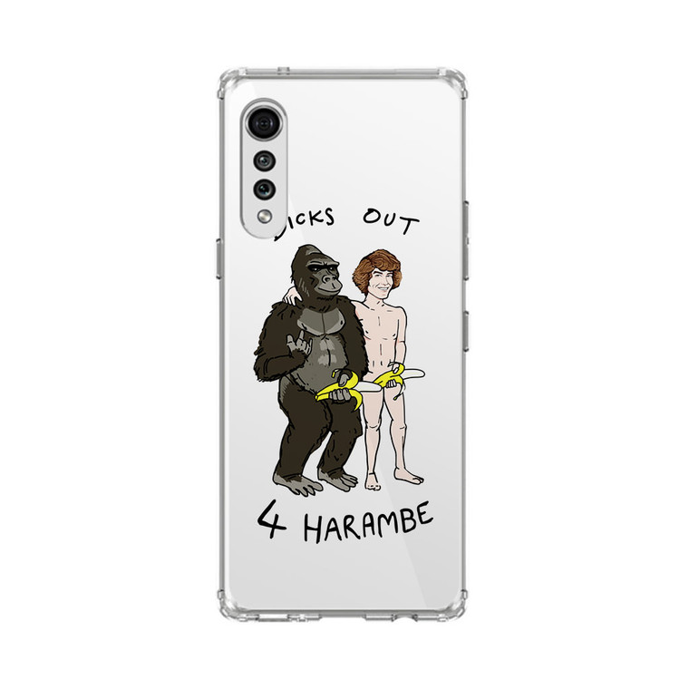 Dicks Out For Harambe LG Velvet 5G Case