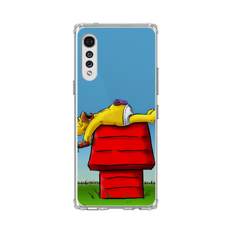 Homer X Snoopy LG Velvet 5G Case