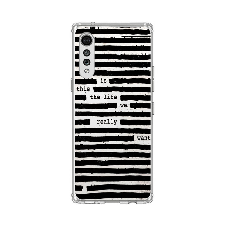 Roger Waters Is This the Life We Really Want LG Velvet 5G Case