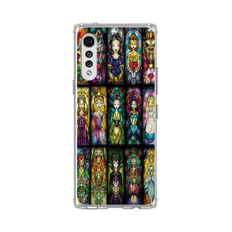 All Princess disney stained glass LG Velvet 5G Case