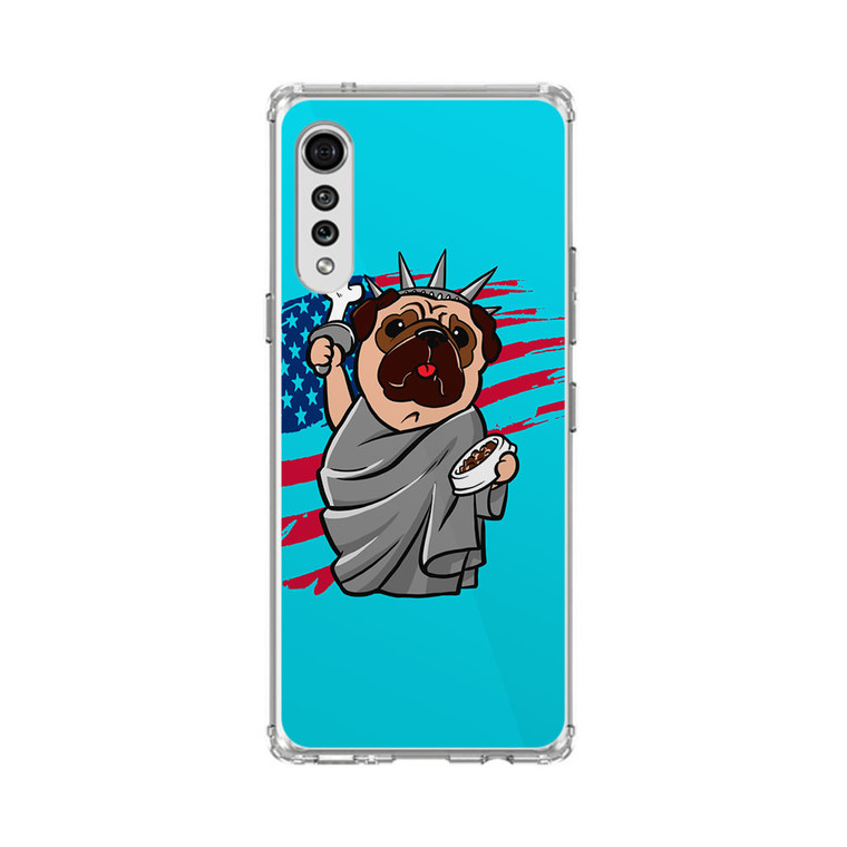 4th of July, Independence day Pug LG Velvet 5G Case