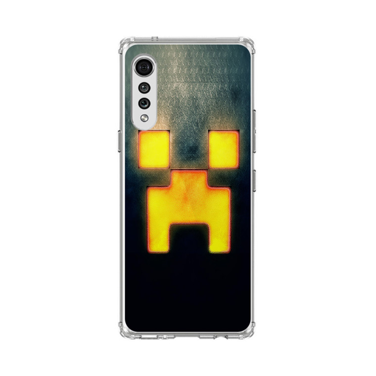 Minecraft Creeper Black LG Velvet 5G Case