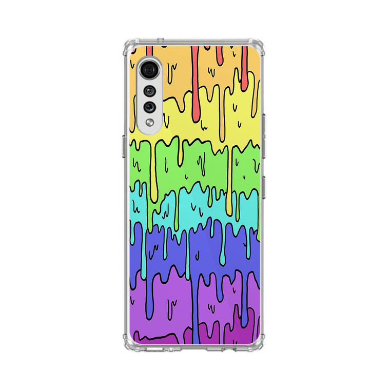 Pastel Kawaii Melting Rainbow LG Velvet 5G Case