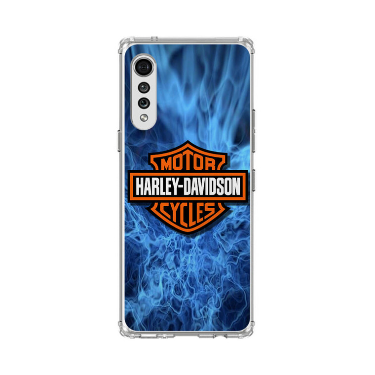 Harley Davidson Blue Flame LG Velvet 5G Case